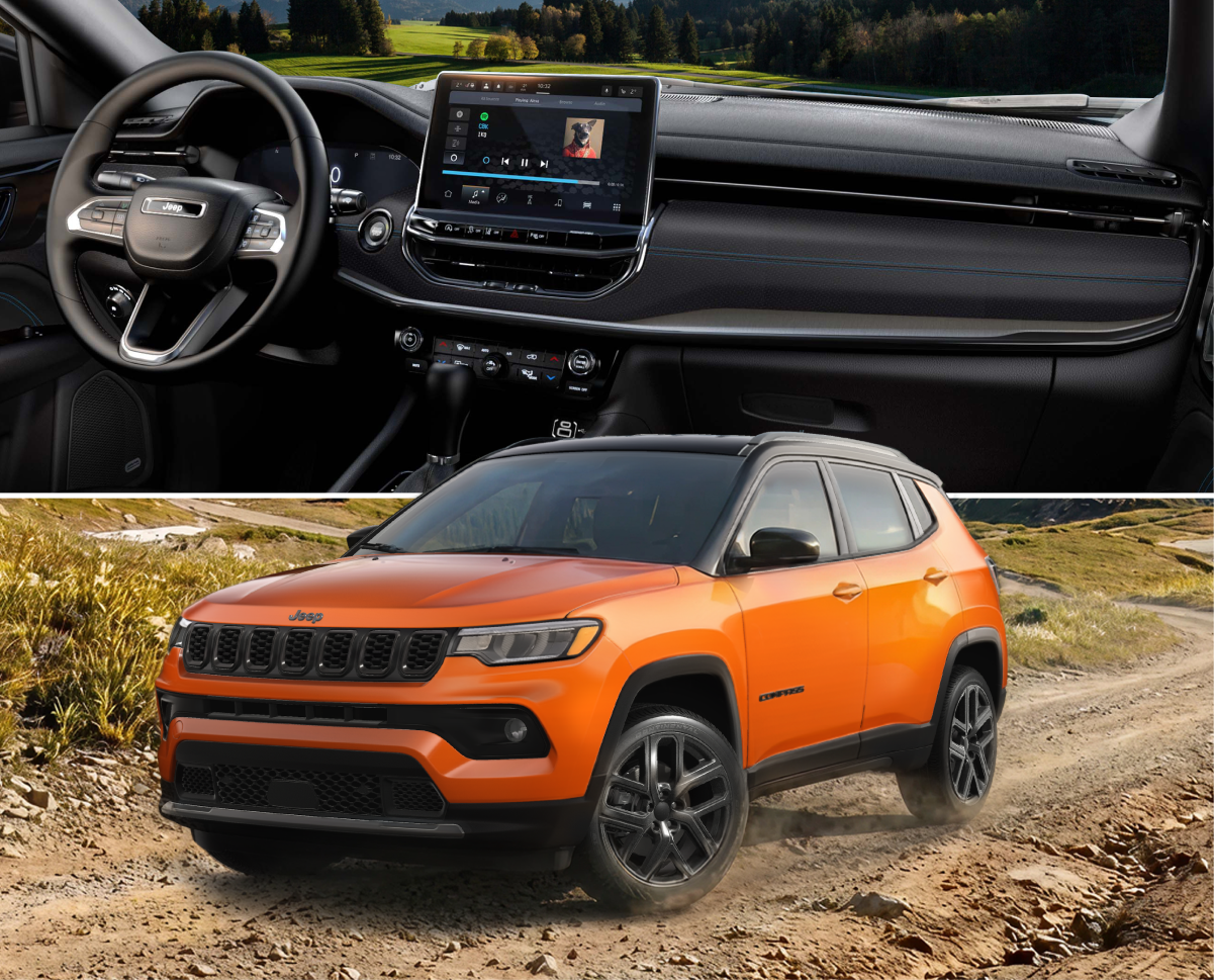 Jeep Compass interior and exterior.